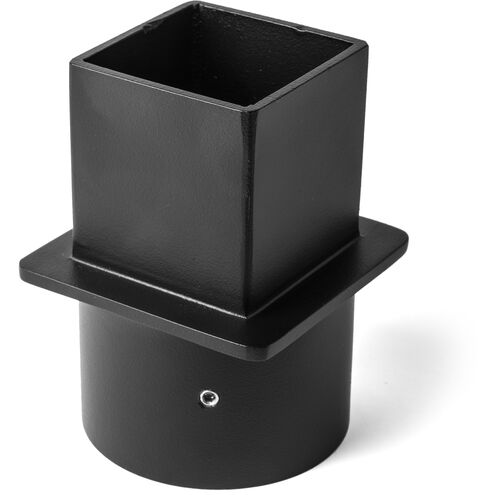Square to Round 4.9 inch Coastal Natural Iron Outdoor Post Adapter