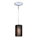Zen 1 Light 5 inch Chrome Mini Pendant Ceiling Light