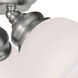 Essex 3 Light 14.5 inch Brushed Nickel Semi-Flush Ceiling Light