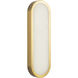 Alora Mood Evelyn 5.25 inch Brushed Gold and Alabaster Wall/Vanity Light Wall Light