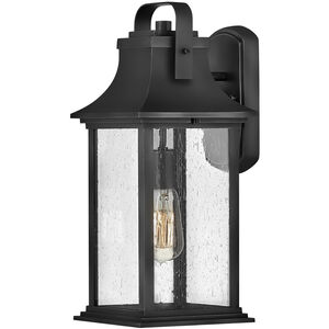 Grant LED 17 inch Textured Black Outdoor Wall Mount Lantern
