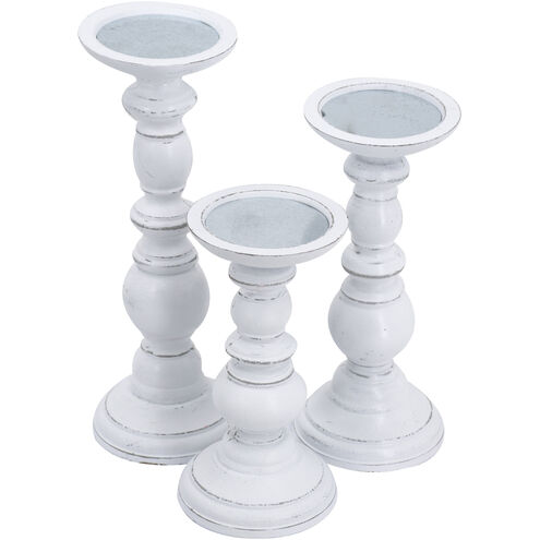 Anita Candle Holder in White