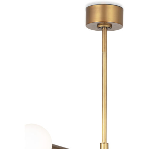 Beaubien LED 57.25 inch Natural Brass Chandelier Ceiling Light