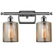 Ballston Cobbleskill 2 Light 16 inch Polished Chrome Bath Vanity Light Wall Light in Mercury Glass, Ballston