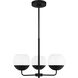 Alvin 5 Light 26 inch Midnight Black Chandelier Ceiling Light