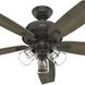 Dondra 60 inch Noble Bronze with Warm Grey Oak Blades Ceiling Fan