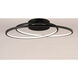 Cycle LED 24.5 inch Black Flush Mount Ceiling Light