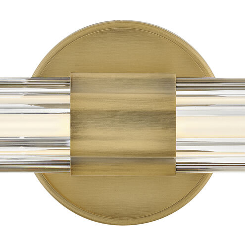 Georgette LED 24 inch Lacquered Brass Bath Light Wall Light