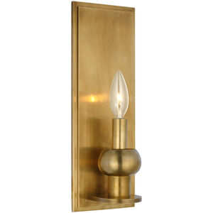 Paloma Contreras Comtesse LED 5 inch Hand-Rubbed Antique Brass Sconce Wall Light, Medium