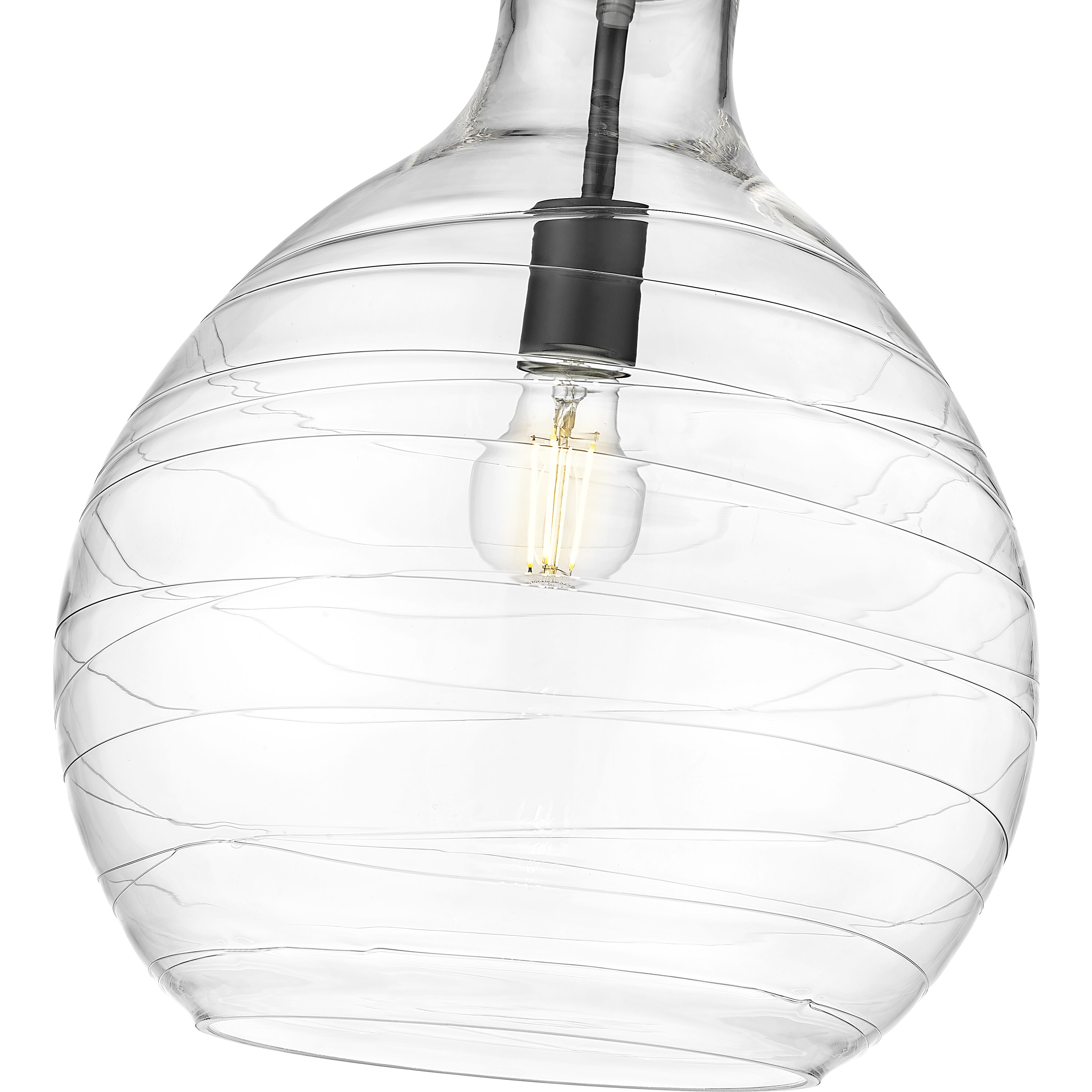 Bon Air 1 Light 13 inch Matte Black Pendant Ceiling Light