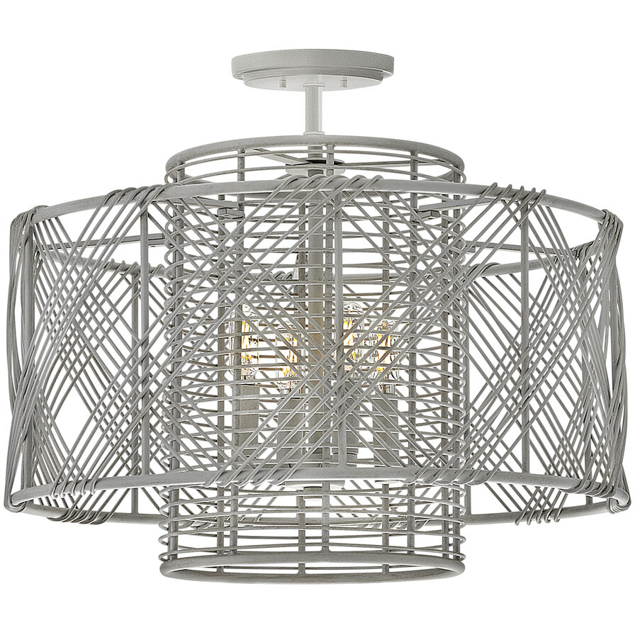 Lisa McDennon Nikko 4 Light 20.25 inch Light Ashwood Indoor Pendant Ceiling Light, Convertible to Semi-Flush