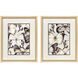 Butterfly Cluster Gray and Black and Multi and Neutral Framed Art, Propac