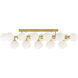Arya LED 8 inch Satin Gold Wall Light