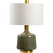 Bob Timberlake 25 inch 100 watt Olive Glaze Table Lamp Portable Light