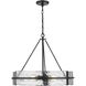 Rezi 4 Light 24 inch Matte Black Pendant Ceiling Light