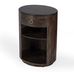 Carnolitta One Drawer End Table in Dark Brown