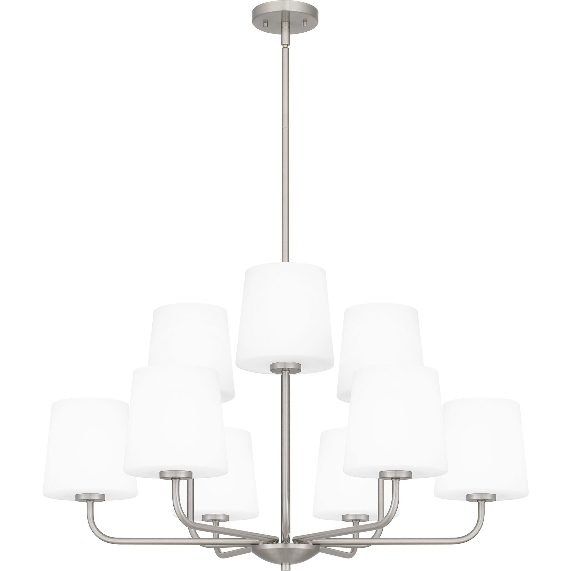 Gallagher 9 Light 32 inch Brushed Nickel Chandelier Ceiling Light