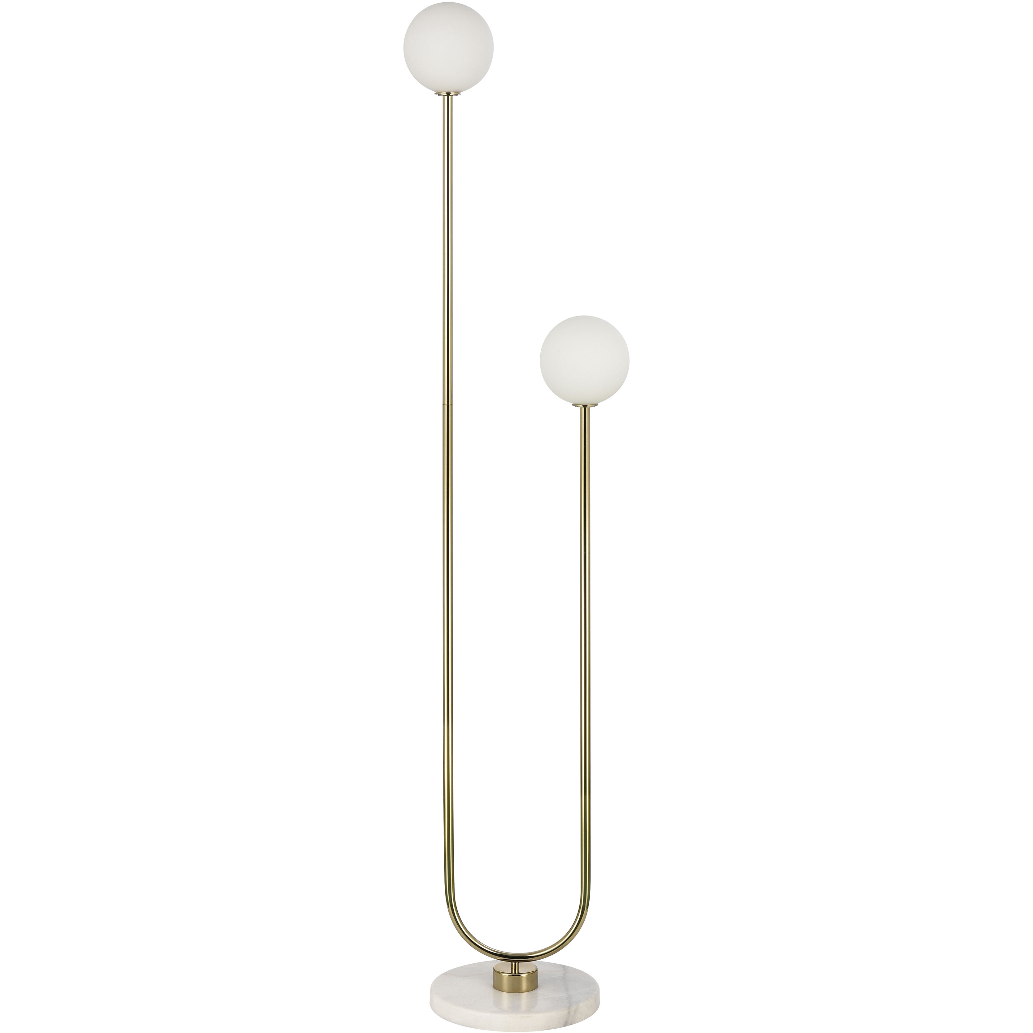 Ridgevale 60 inch 3 watt Satin Gold Floor Lamp Portable Light