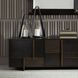 Demi 74 X 20.5 inch Ebony and Antique Brass Credenza