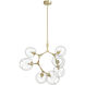 Fairfax Ave. 7 Light 28 inch Brushed Brass Chandelier Ceiling Light