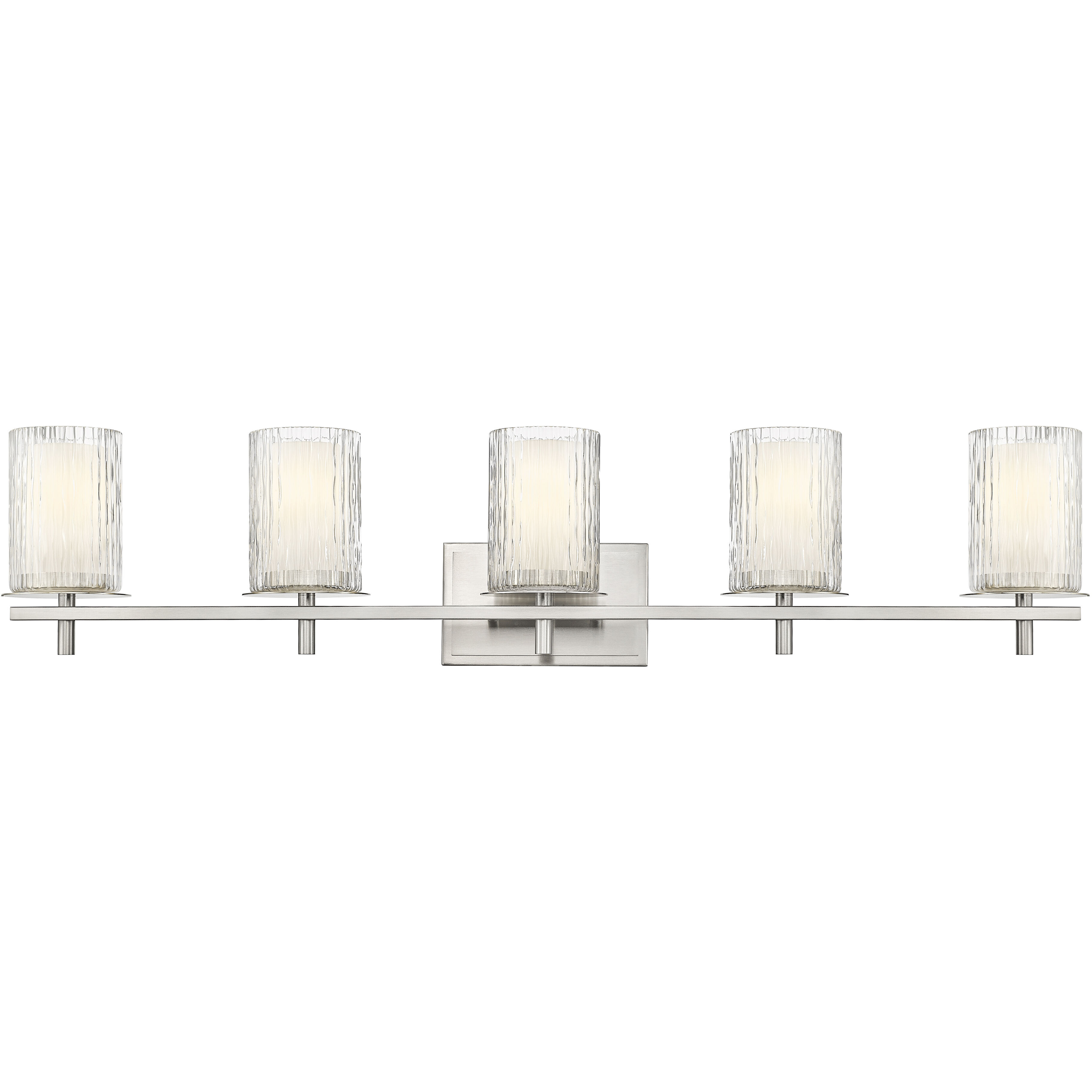 Grayson 5 Light 40 inch Brushed Nickel Vanity Wall Light