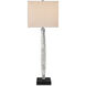 Devant 34.75 inch 150 watt White and Gray with Black Table Lamp Portable Light