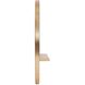 Emilie 35.5 X 35.5 inch Gold Leaf Mirror with Shelf