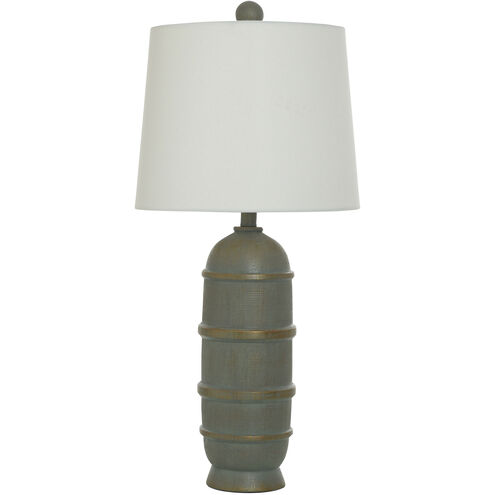 Grace 29.5 inch 100.00 watt Malta Sage and Hints of Gold Table Lamp Portable Light
