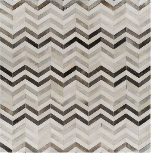 Trail 96 X 96 inch Light Gray Rug in 8 Ft Square, Square