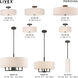 Meridian 5 Light 22 inch English Bronze Semi-Flush Mount Ceiling Light