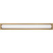 Weston LED 34 inch Satin Brass Vanity Light Wall Light