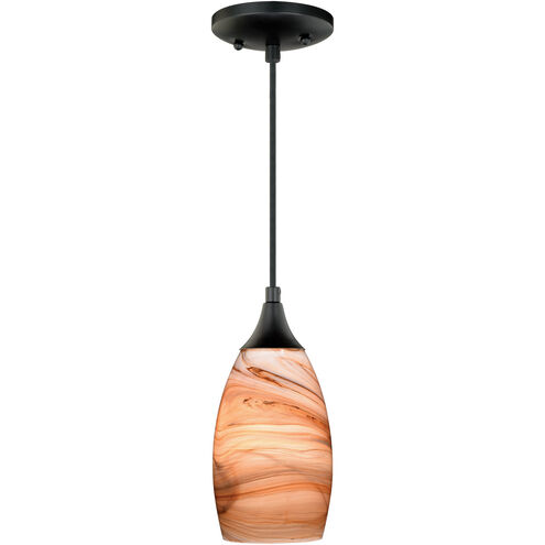 Milano 1 Light 5 inch Oil Rubbed Bronze Mini Pendant Ceiling Light