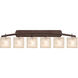 Alabaster Rocks LED 56 inch Dark Bronze Bath Bar Wall Light