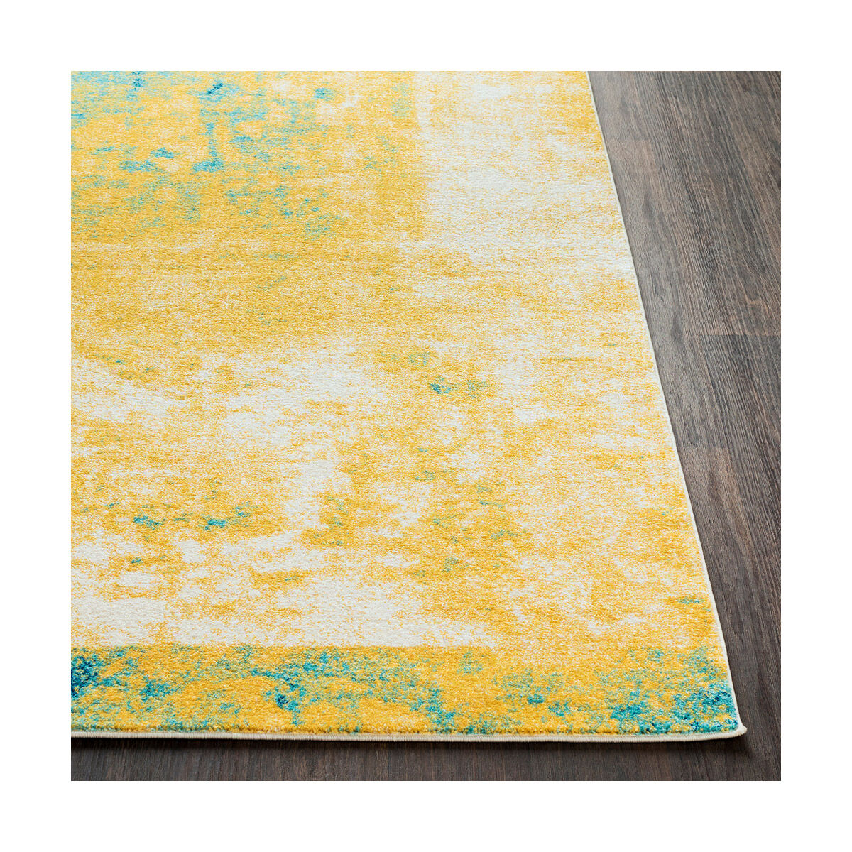Harput 87 X 31 inch Saffron/Teal/Dark Blue/White Rugs, Runner
