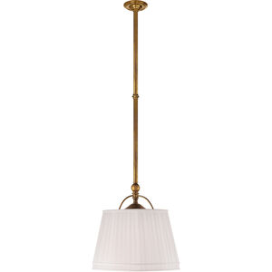 Visual Comfort E. F. Chapman Sloane 2 Light 16 inch Antique-Burnished Brass Hanging Shade Ceiling Light in Linen CHC5101AB-L - Open Box