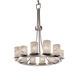 LumenAria LED 28 inch Dark Bronze Chandelier Ceiling Light in Cylinder with Flat Rim, 8400 Lm LED, Dakota
