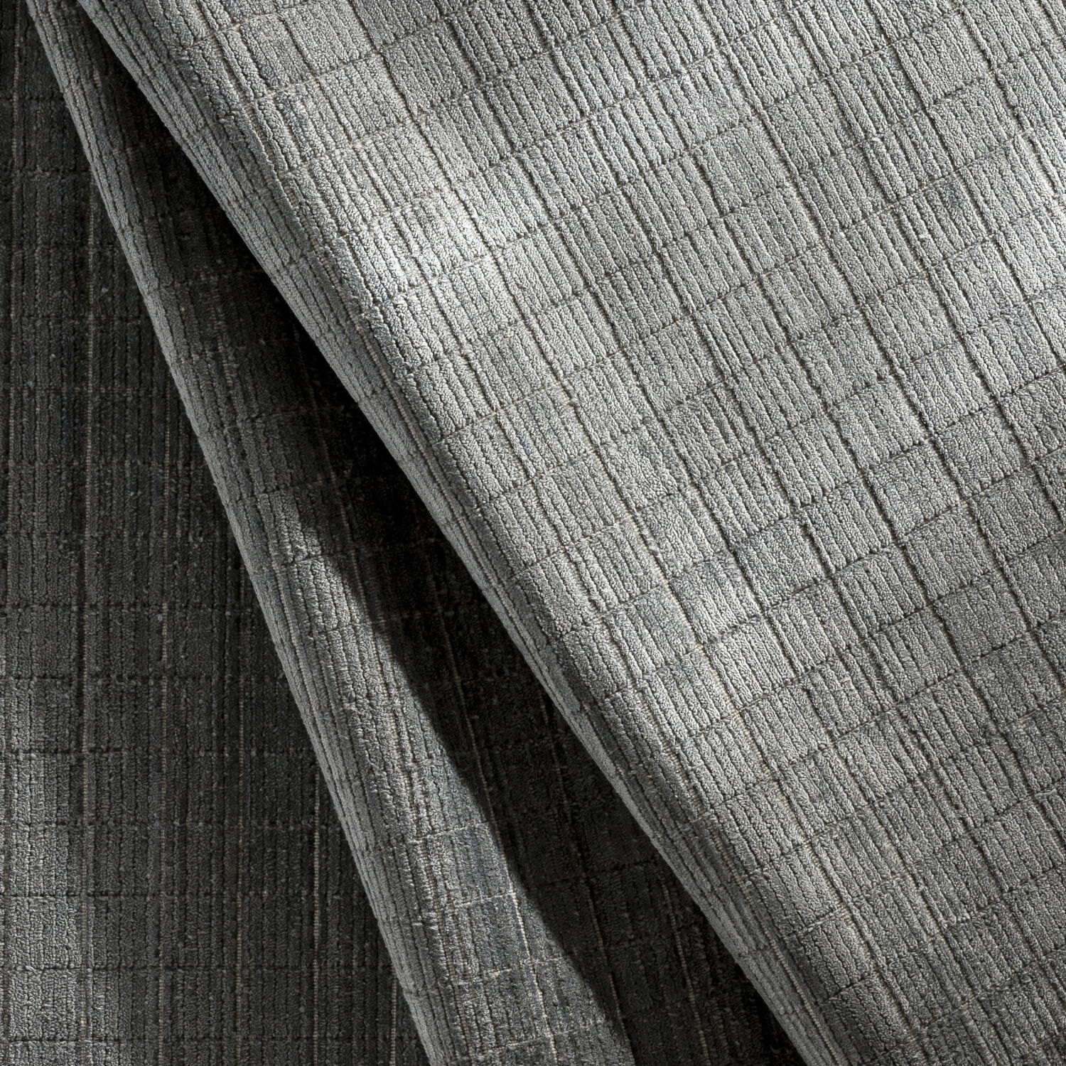 Carre 108 X 72 inch Charcoal Rug in 6 X 9, Rectangle