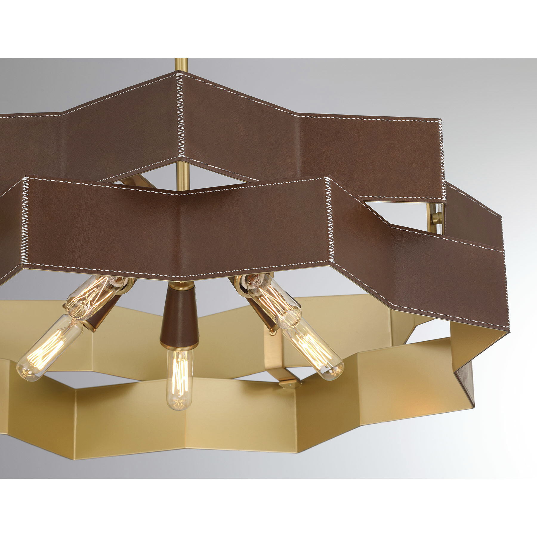 Atherton 5 Light 24 inch Warm Brass Pendant Ceiling Light