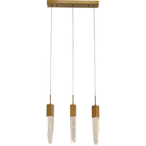 Canada 3 Light 78 inch Gold Island Lighting Ceiling Light