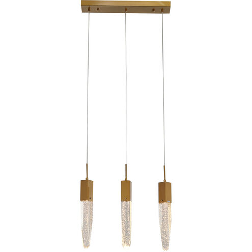 Canada 3 Light 78 inch Gold Island Lighting Ceiling Light