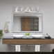 Bennington 5 Light 35.75 inch Brushed Nickel Large Vanity Sconce Wall Light