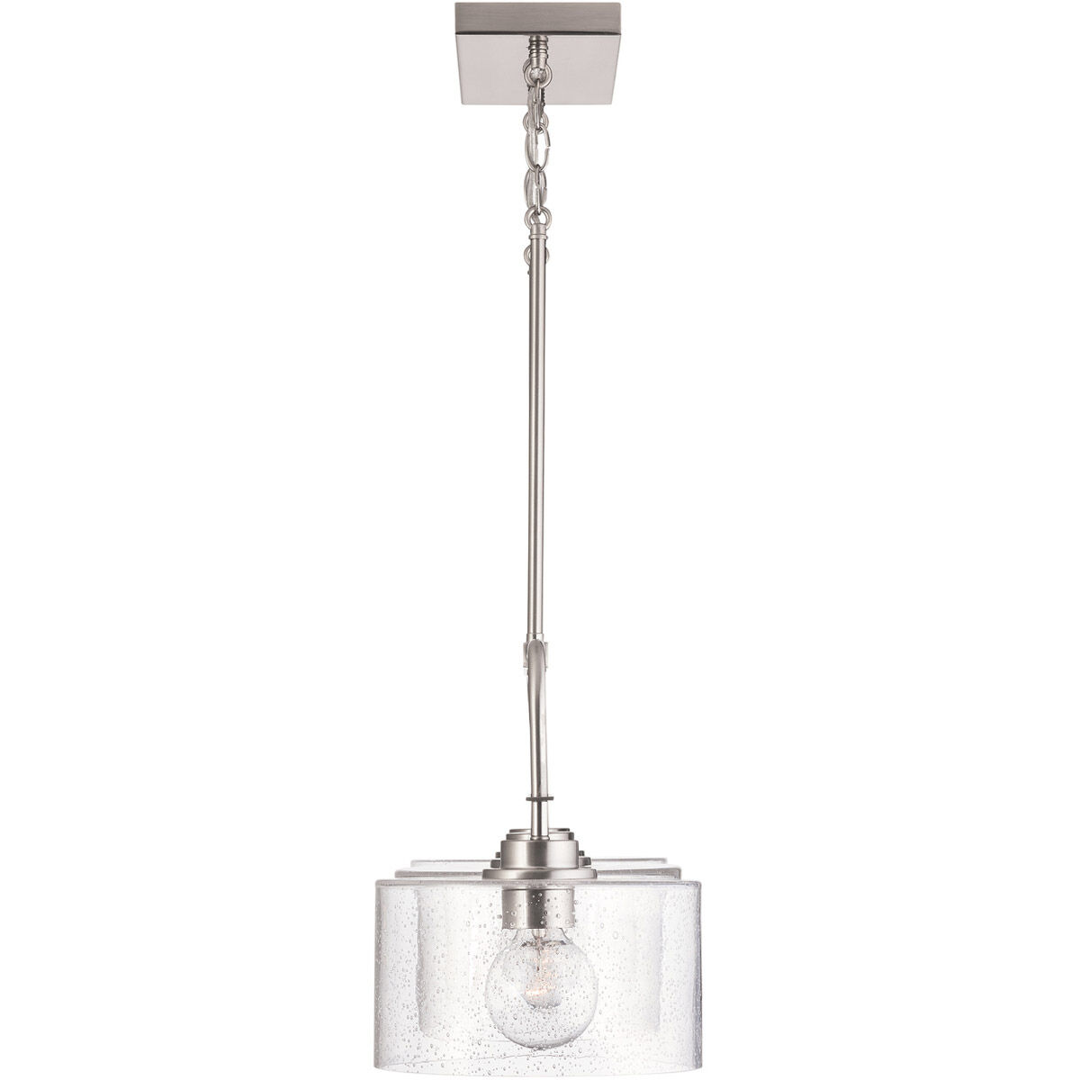 Elijah 3 Light 36 inch Brushed Nickel Island Ceiling Light