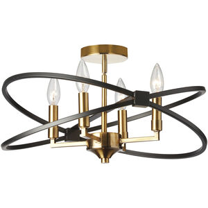 Paloma 4 Light 18.00 inch Semi-Flush Mount