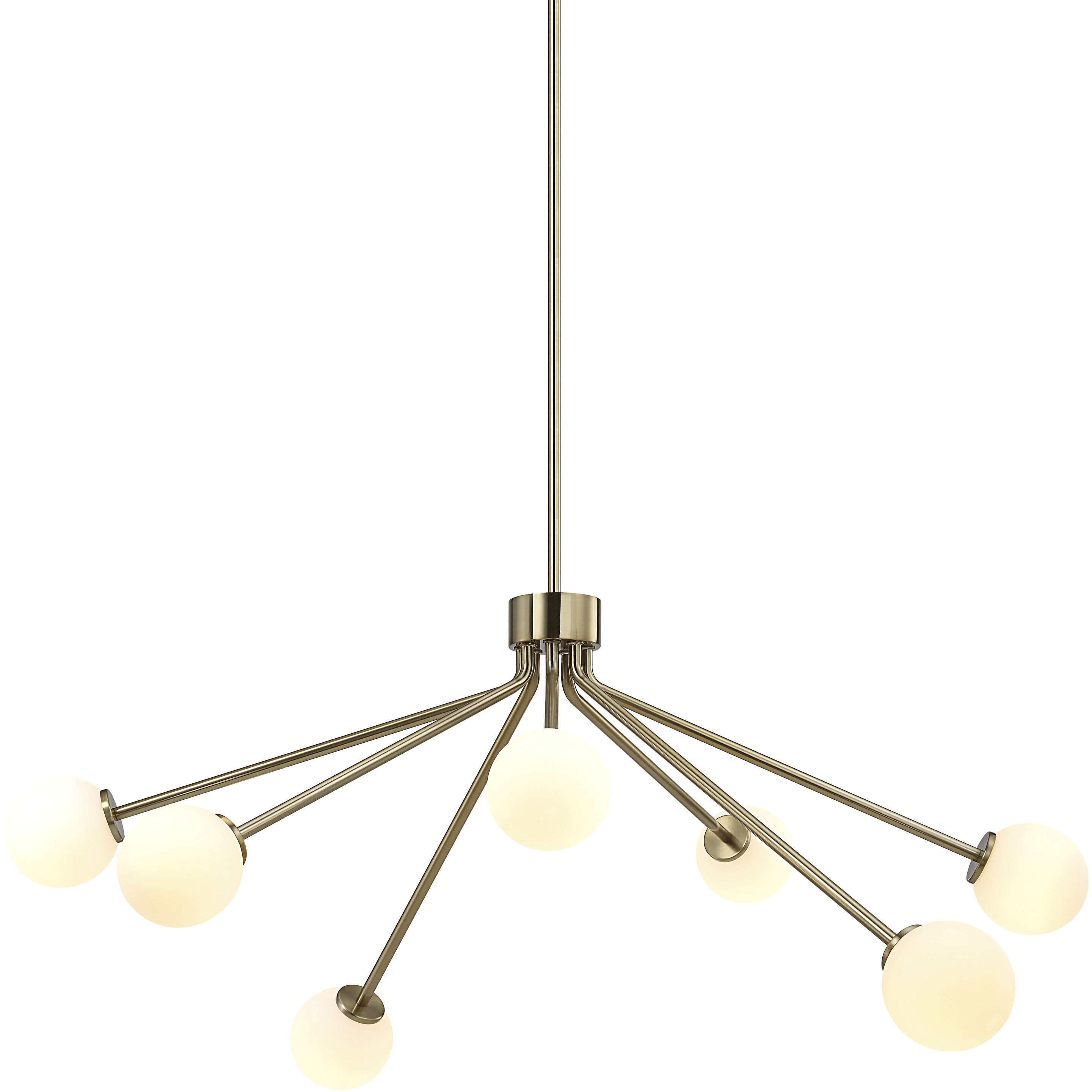Mundo 7 Light 46 inch Champagne Chandelier Ceiling Light