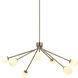 Mundo 7 Light 46 inch Champagne Chandelier Ceiling Light