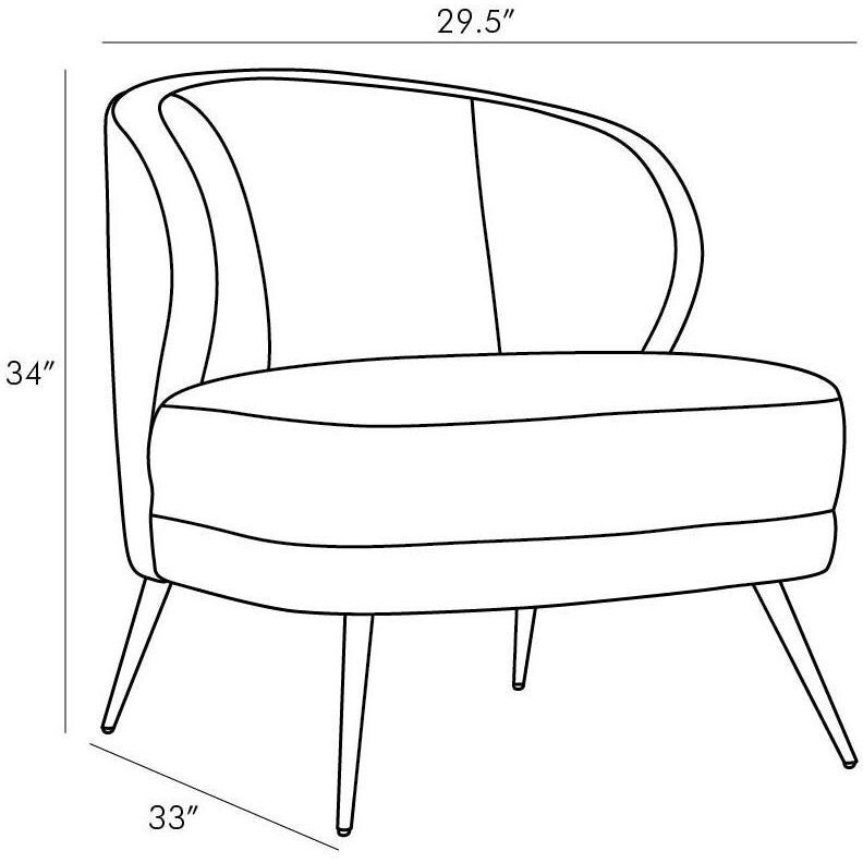 Kitts 33.75 inch Marigold Chair