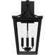 Adair 4 Light 23.25 inch Black Outdoor Wall Lantern