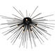 Savannah 8 Light 40 inch Black Flush Mount Ceiling Light