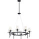 Alton 8 Light 38 inch Black Chandelier Ceiling Light