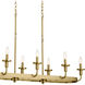 Homestead Vetivene 8 Light 18 inch Natural Brass Chandelier Ceiling Light, Vetivene